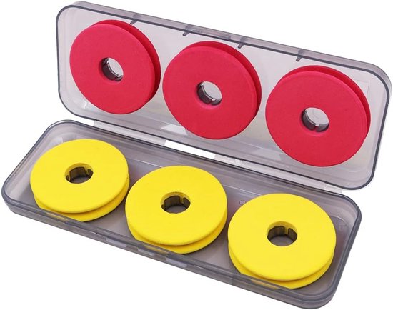 12 stks Vissen Foam Spoelen voor Vislijn, Vissen Schuim, Schuim Rollen Verpakt In Plastic Doos, Hoofdzakelijk Gebruikt voor het Opslaan van Vislijnen en Accessoires — afbeelding 2