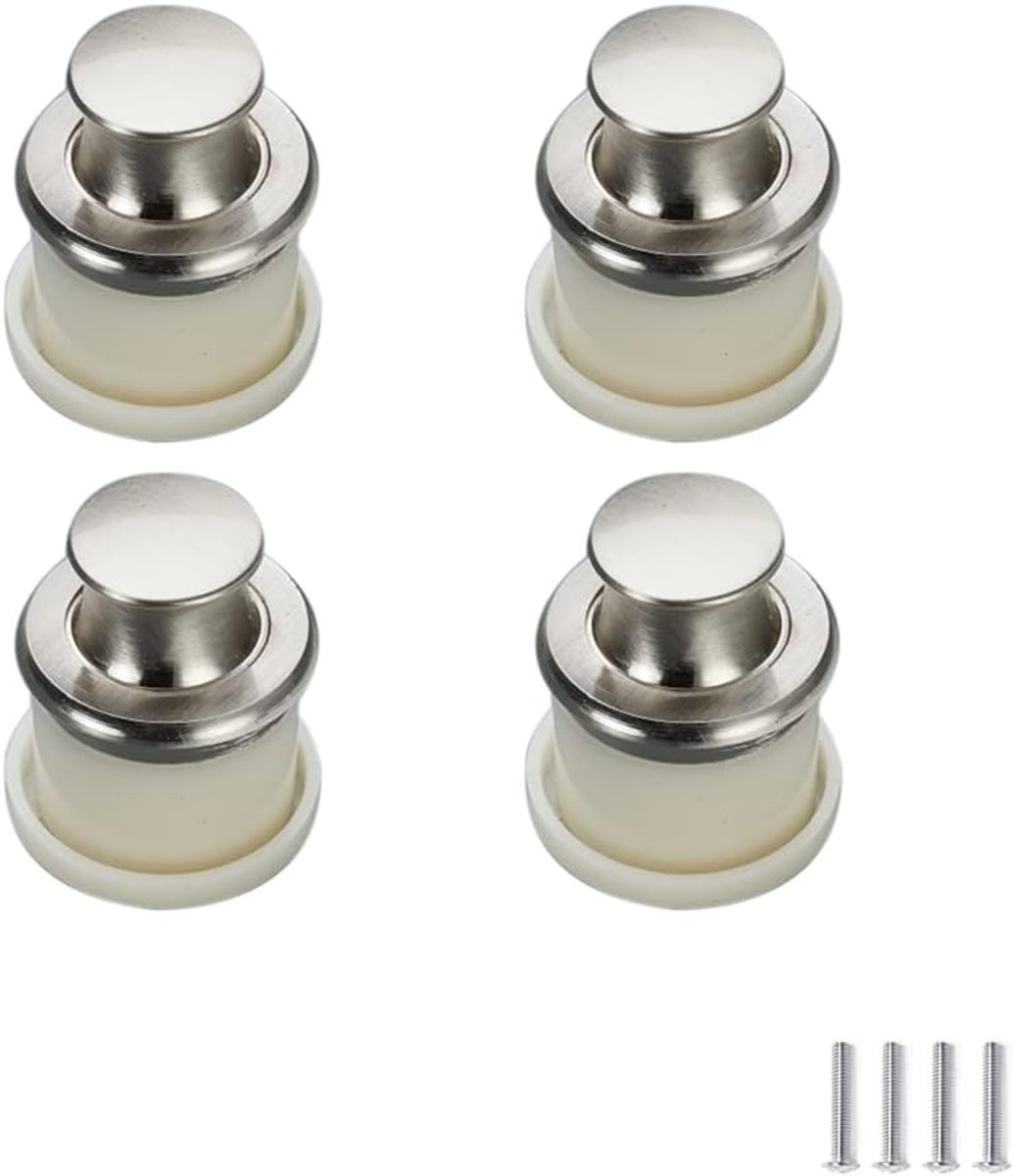 4 Stuks Drukknop Pop-up Lade Handgrepen Verborgen Handvat Keuken Onzichtbare Kast Handgrepen Knoppen Pull Tatami Verborgen Deurgrepen Ronde Ingebed Handvat Enkele Gat
