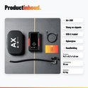 Inhoud van de verpakking: AutoXtreme compressor, opbergtas, USB-C-kabel, luchtslang en handleiding.