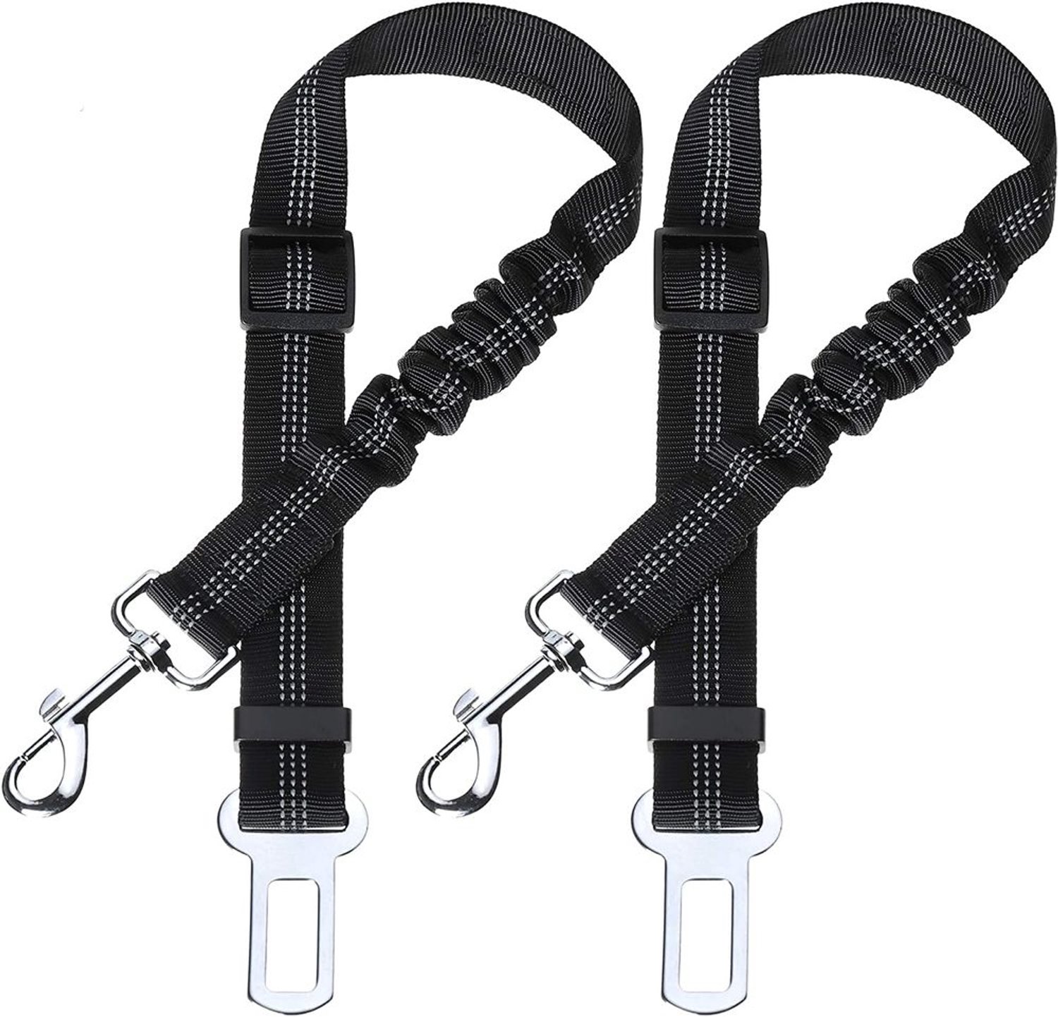 Honden Veiligheidsgordel Auto - 2 Stuks - Met Schokabsorptie