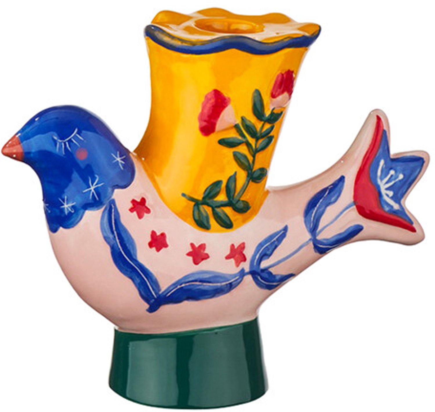 homebound by ky Aardewerk kaarsenstandaard sapphire crest Multi