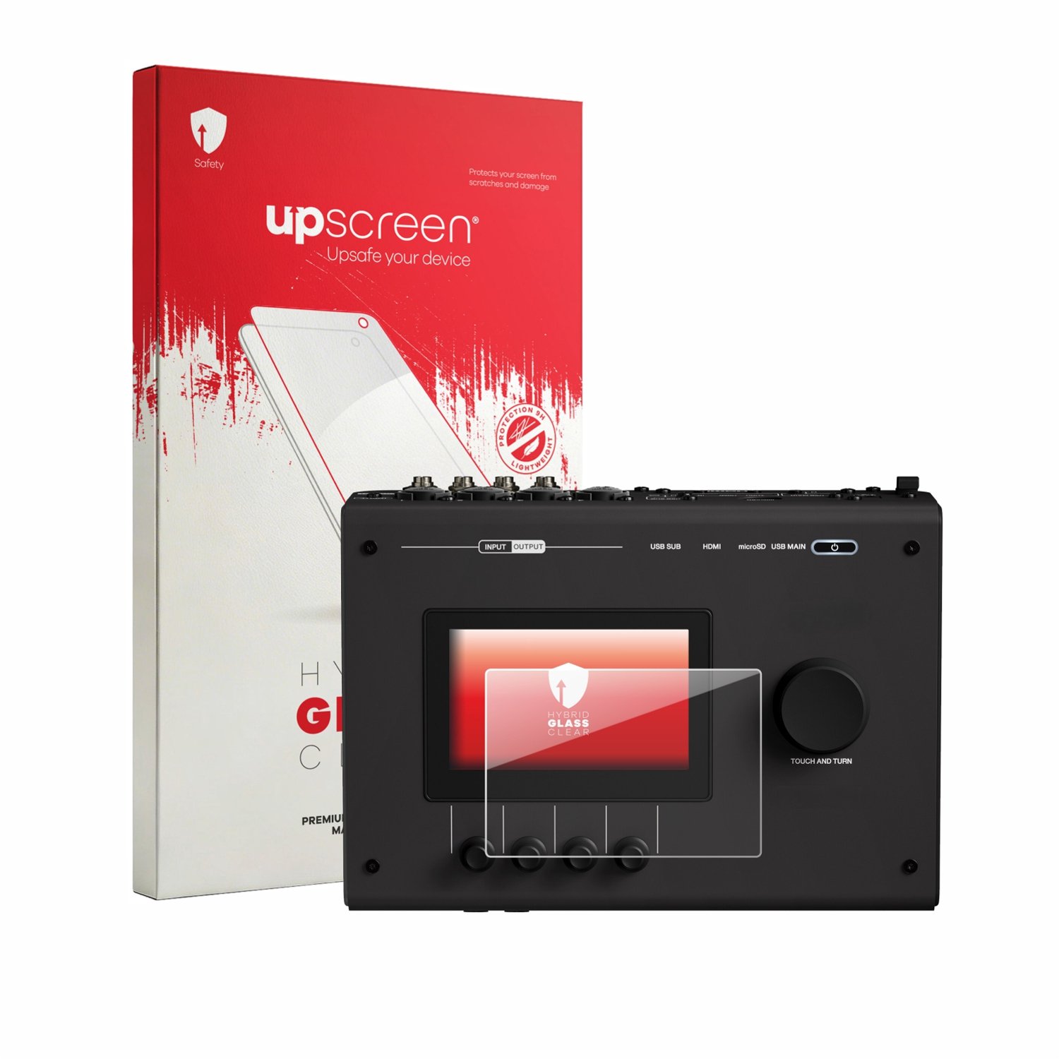 upscreen - Screenprotector voor Yamaha URX44V - Folie Beschermfolie Beschermglas transparant