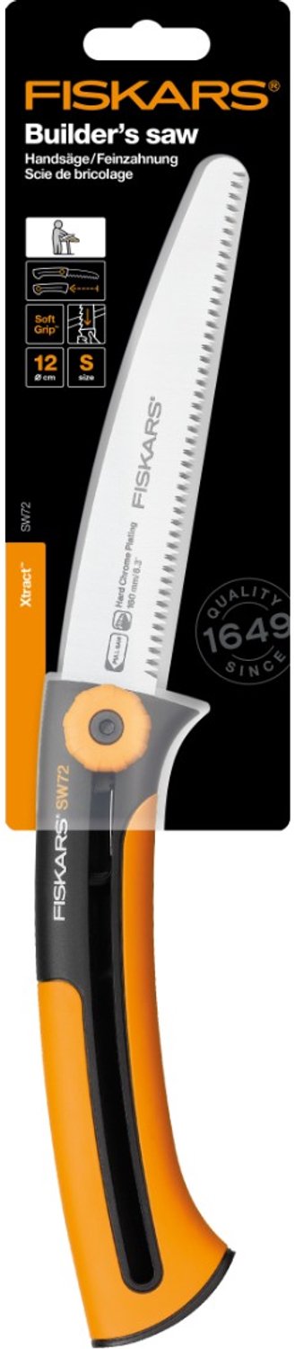 Fiskars Scie à main Xtract dents fines SW72- 22,5 cm