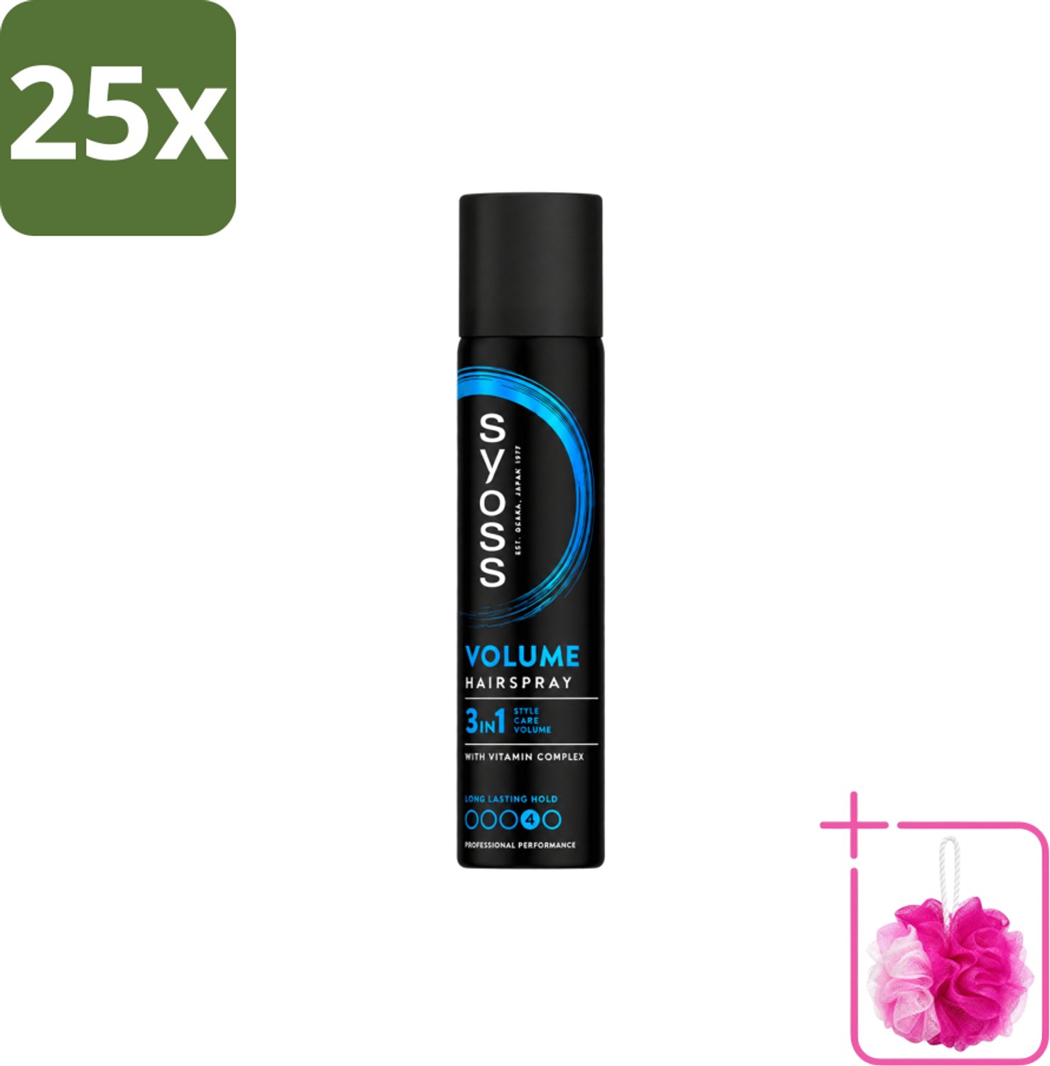 25 x Syoss - Haarspray - Volume Lift - 75 milliliter - Bulkverpakking - Koffiezetapparaat - Douchemop - Koffiezetapparaat