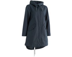 Donkerblauwe (Inkwell) dames regenjas Seafaring Coat Seasalt M