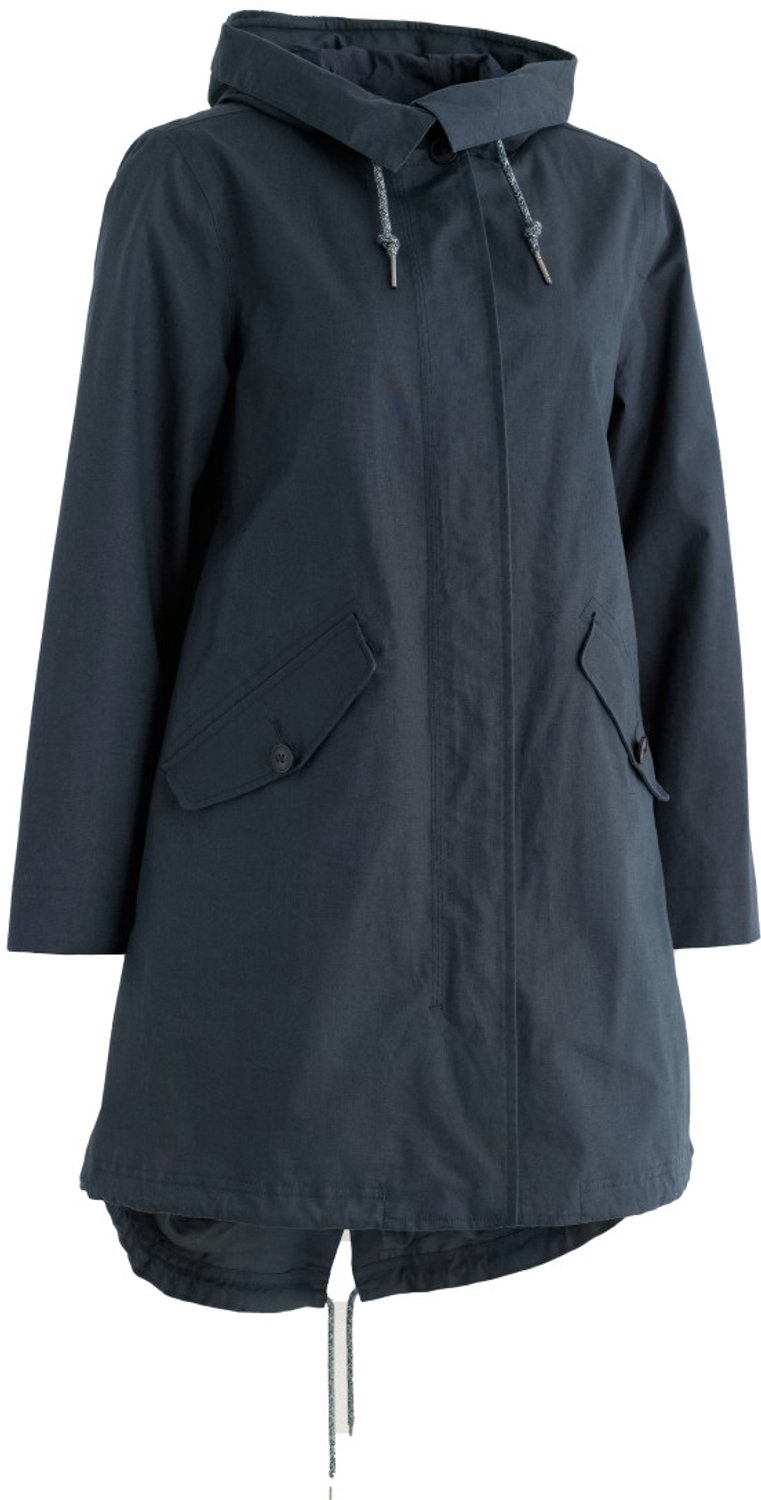 Donkerblauwe dames regenjas Seafaring Coat Seasalt