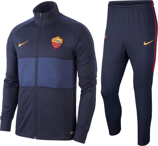 Nike AS Roma Dri-Fit Strike Trainingspak - Maat L - Mannen - donker  blauw/navy/rood | bol.com