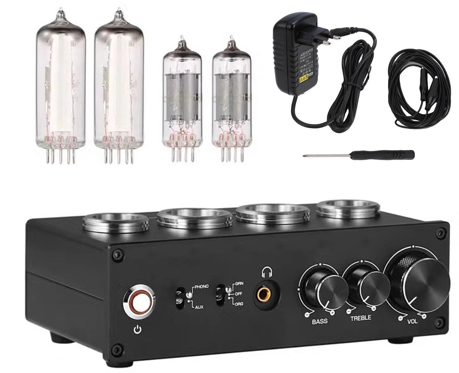 Elektronische Buizen Phono Voorversterker met 3,5 mm Koptelefoonaansluiting