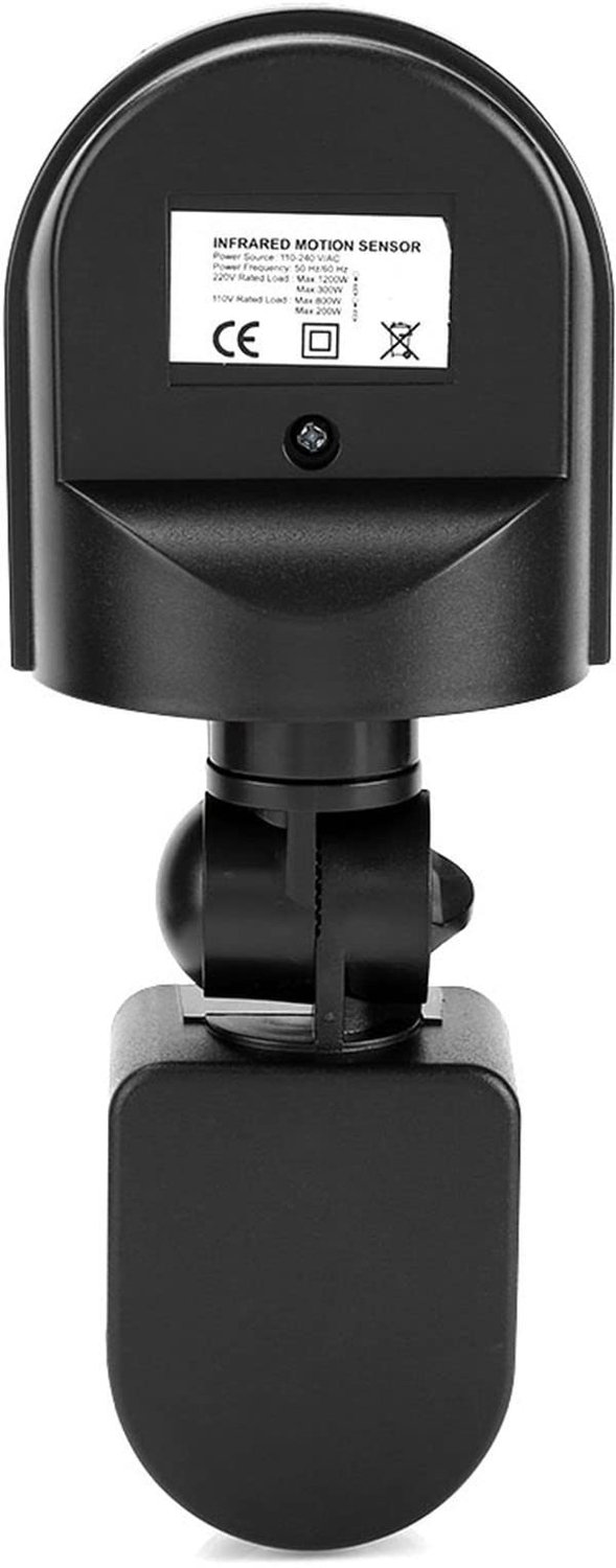 PIR-Sensorschakelaar Verstelbaar - Bewegingsmelder - Buitenlamp met Bewegingssensor - Waterdicht IP65 - Infrarood Technologie - 160° Detectiebereik
