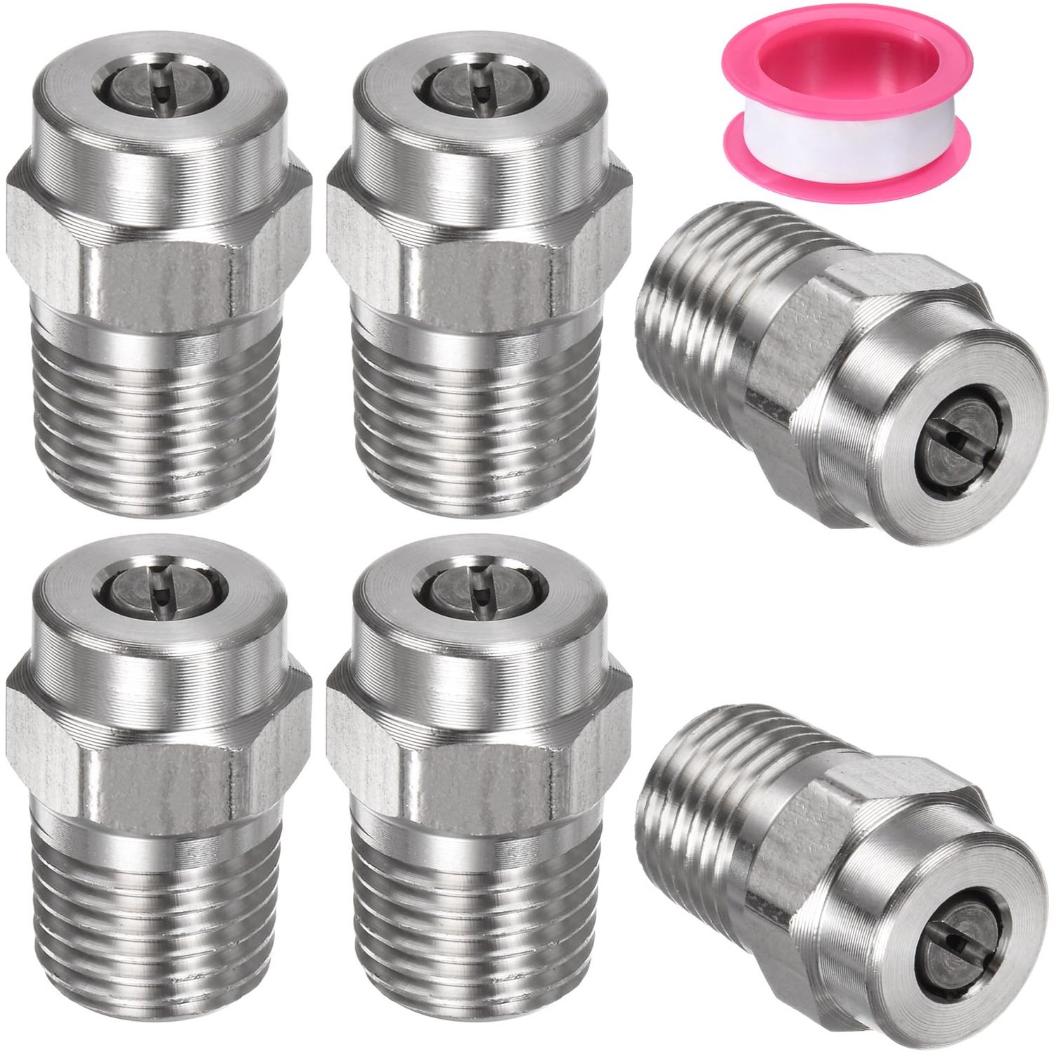 6 Stuks Hogedrukreiniger Vervangingsmondstukken 1/4 Inch