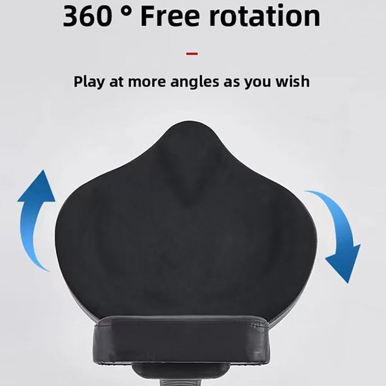 Opvouwbare Drumstoel met Rugleuning en 360° Rotatie — afbeelding 4