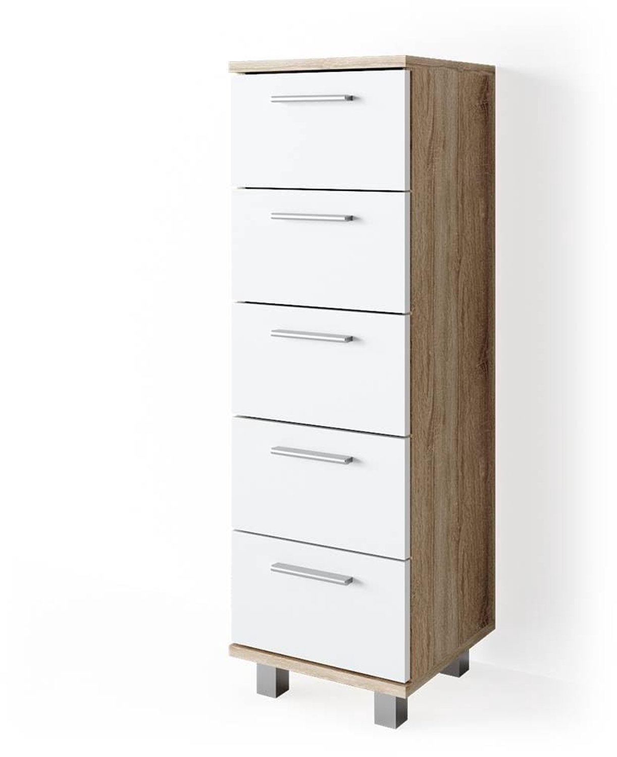 Badkamerkast met Veel Opbergruimte, 30 x 95 cm