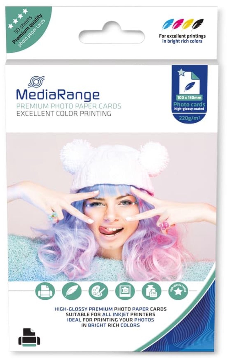 Glanzend Fotopapier A6 - 50 Vellen - 220 g/m²