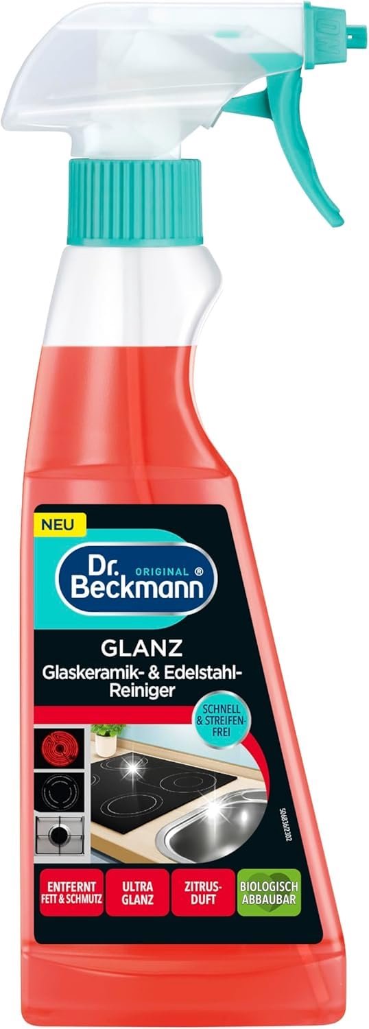 Glas, Keramiek en Reiniger voor Streeploze Glans, 250ml
