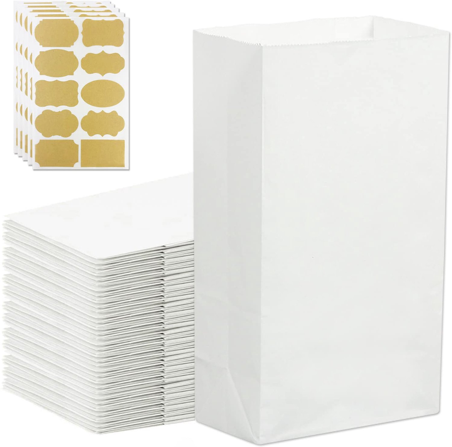 50 Stuks Kraft Papieren Tassen voor Cadeaus en Snacks