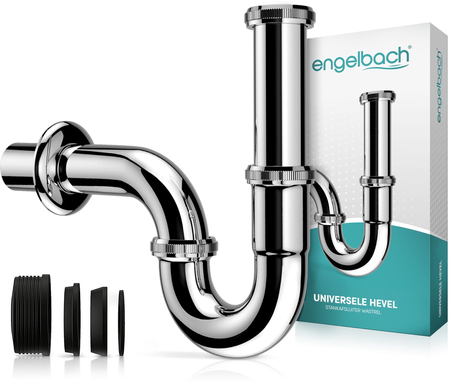 Universele Sifon voor Wastafels met Rubber Manchet