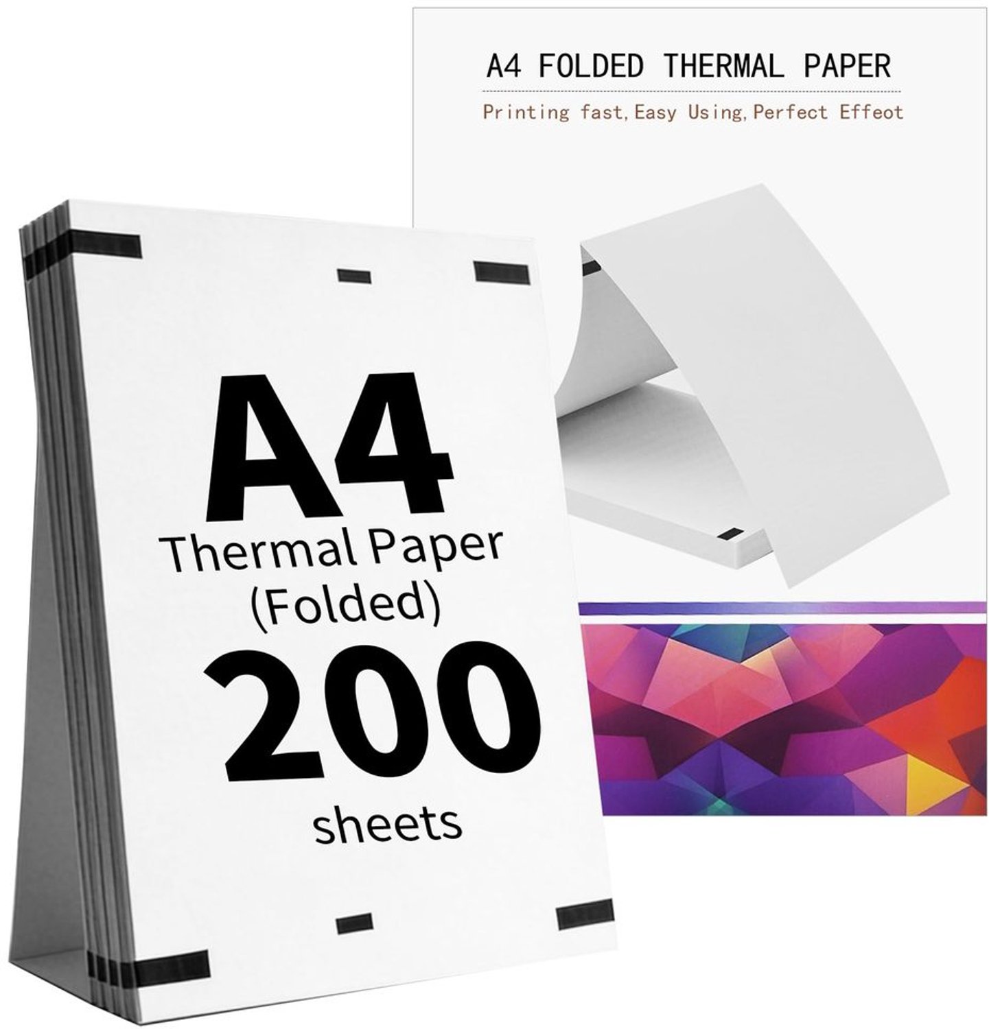 A4 Thermisch Papier, 200 Vellen, Sneldrogend en BPA-vrij
