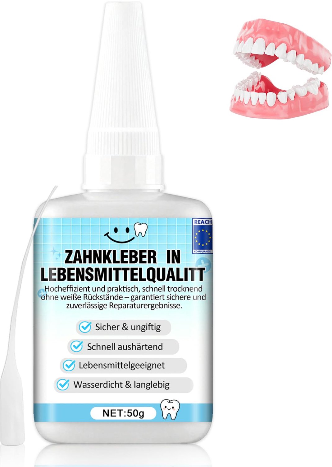 Tandheelkundige Lijm voor Protheses, 50 g