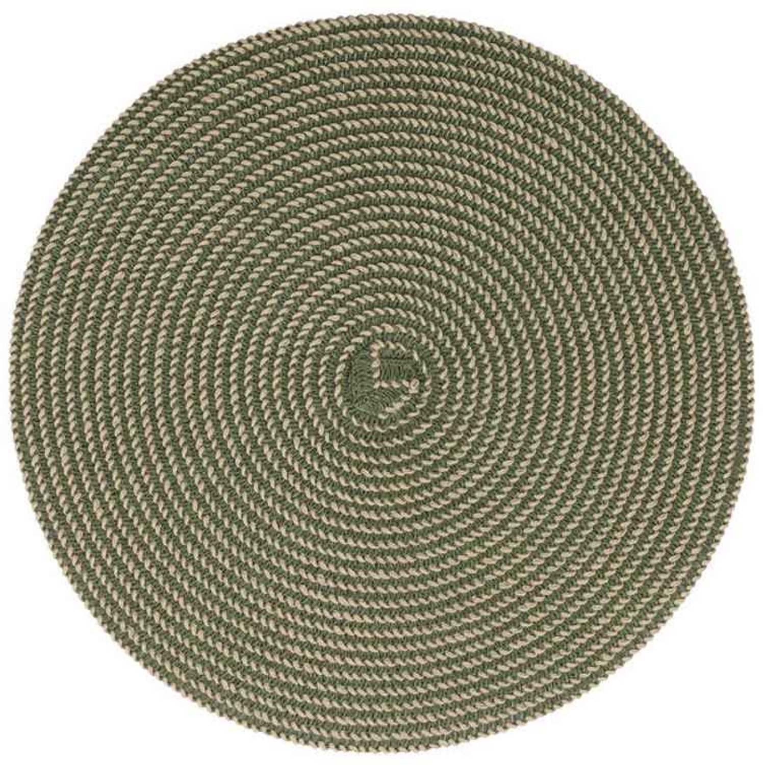 Fameilleur placemat 36cm geweven groen Tabletop set van 4 - onderlegger voor de tafel, voor ontbijt, lunch en diner, servies voor thuis, restaurant en horeca, mooi als cadeau