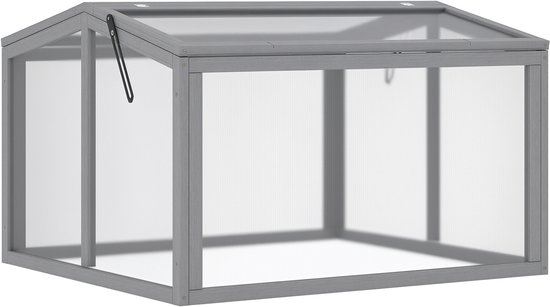 Outsunny verhoogde plantenbak – houten frame – grenenhout
