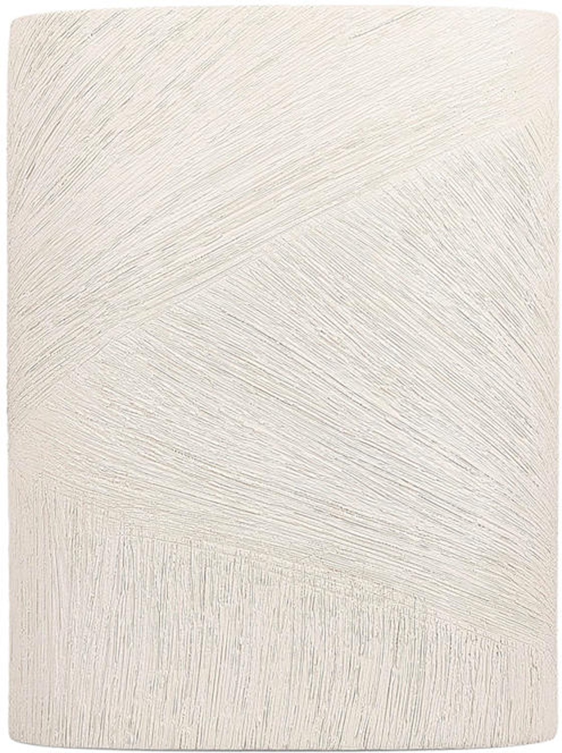 Fameilleur vaas 18,5x8,5xH24,5cm ovaal beige Vico - keramieken decoratieve bloemenvaas, voor bloemen, takken en droogbloemen, woondecoratie voor modern interieur, mooi als cadeau