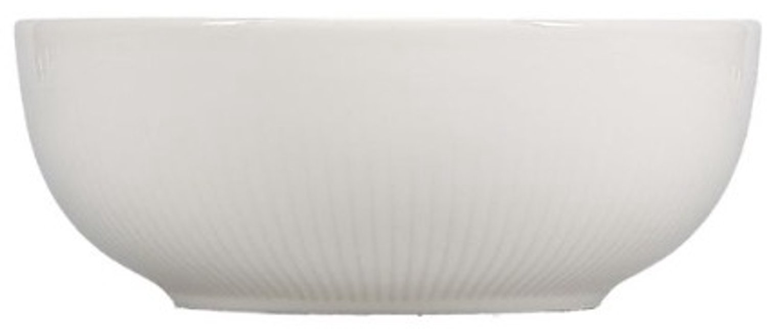 Fameilleur kom 16xH6cm wit Solis set van 2 - porseleinen serveerkom en schaaltje, voor ontbijt, muesli, soep, dessert, snacks en bijgerechten, vaatwasser- en magnetronbestendig, voedselveilig, servies voor thuis, restaurant en horeca, mooi als cadeau