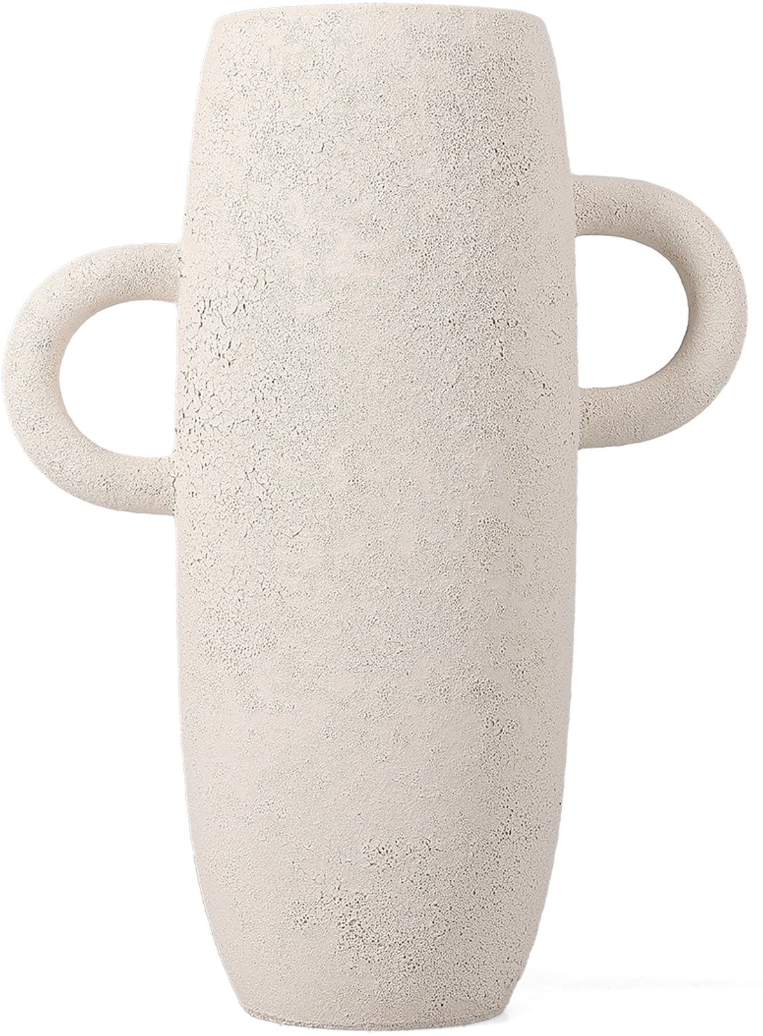 Fameilleur vaas 11xH30cm wit Bullet - keramieken decoratieve bloemenvaas, voor bloemen, takken en droogbloemen, woondecoratie voor modern interieur, mooi als cadeau