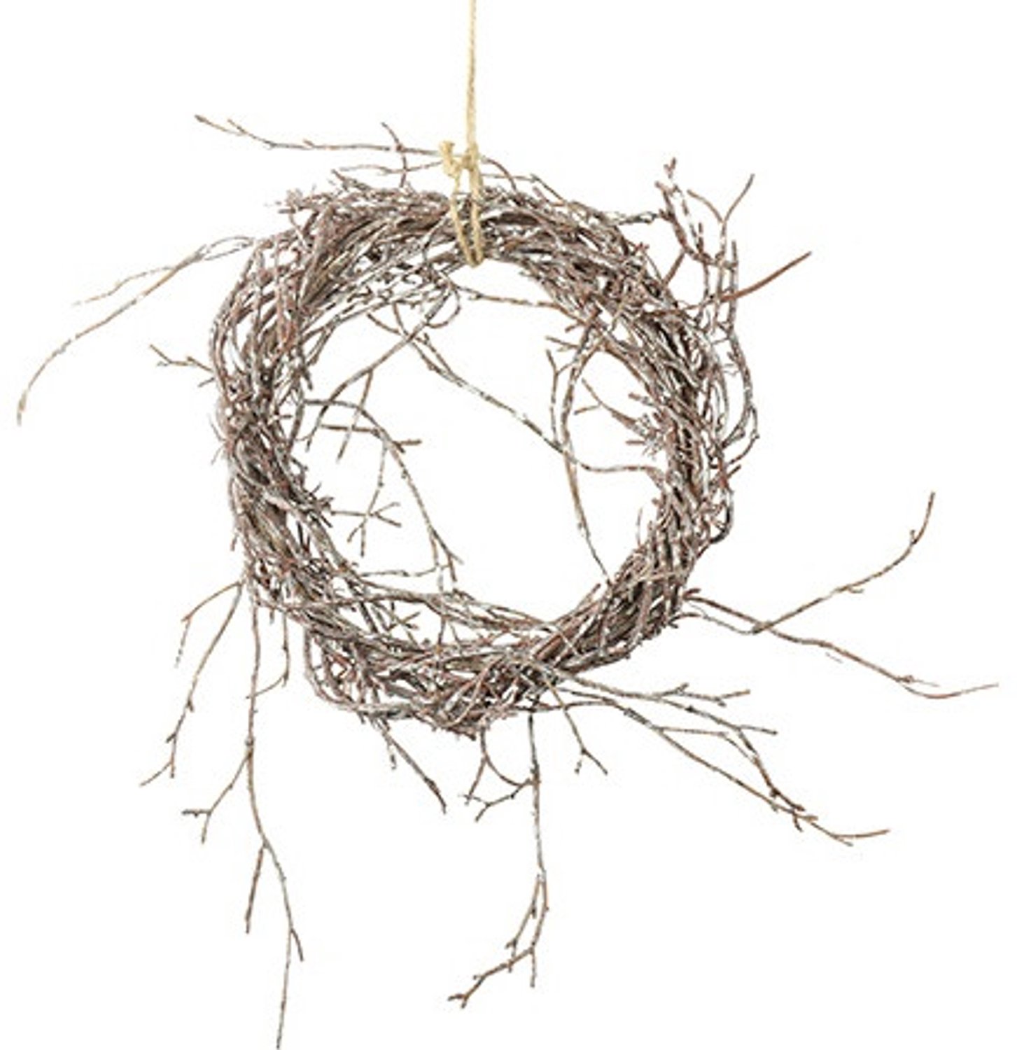 Countryfield Krans Betula M Bruin 25x25x4 cm – Decoratieve Krans – Natuurlijke Wand- en Tafeldecoratie