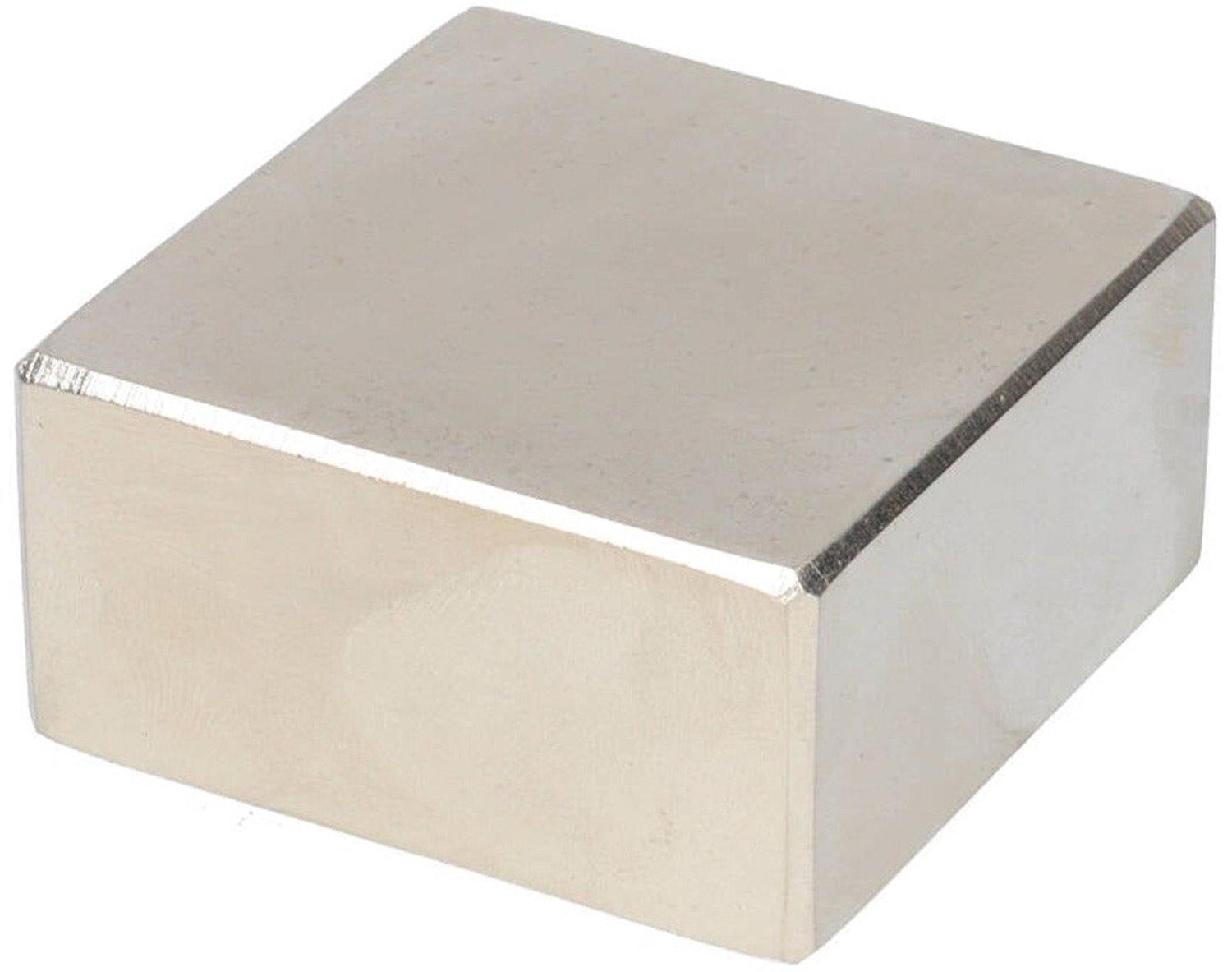Neodymium Blokmagneet 50 x 50 x 25 mm N50 NiCuNi