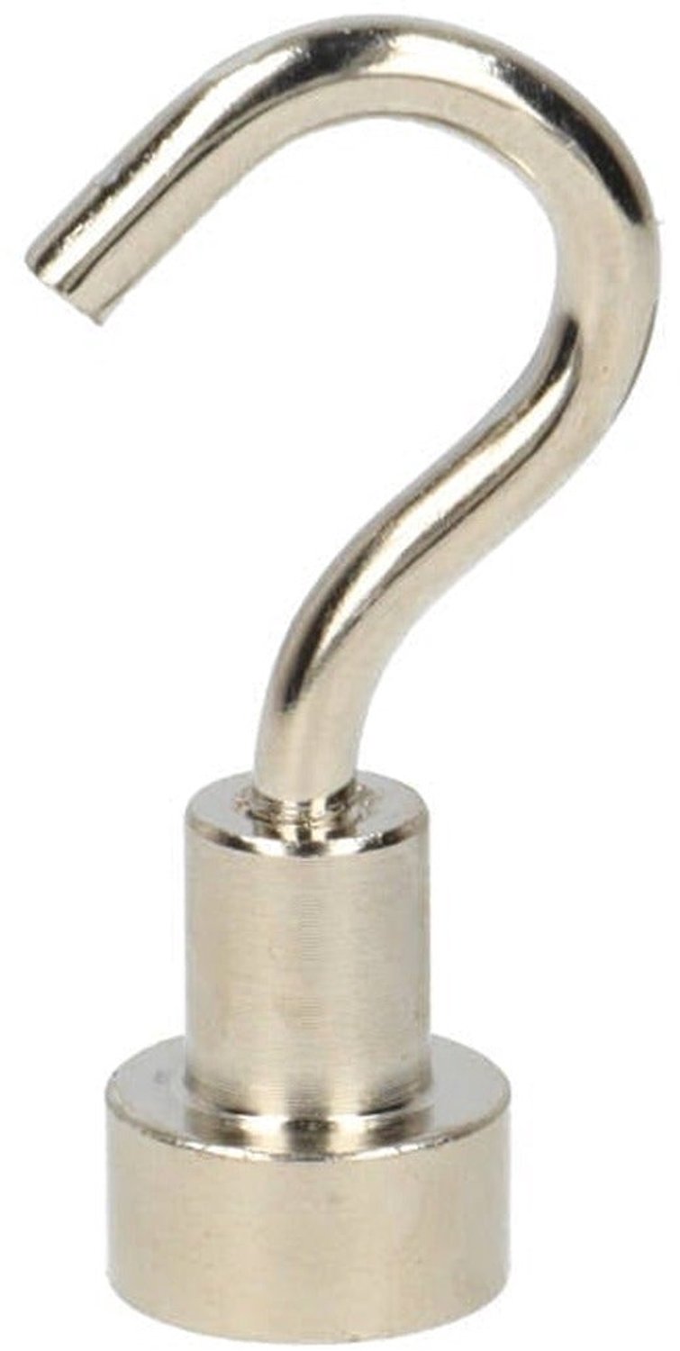 Neodymium Haakmagneet Ø10 x 4,5 mm N40 stalen pot NiCuNi – 8 stuks