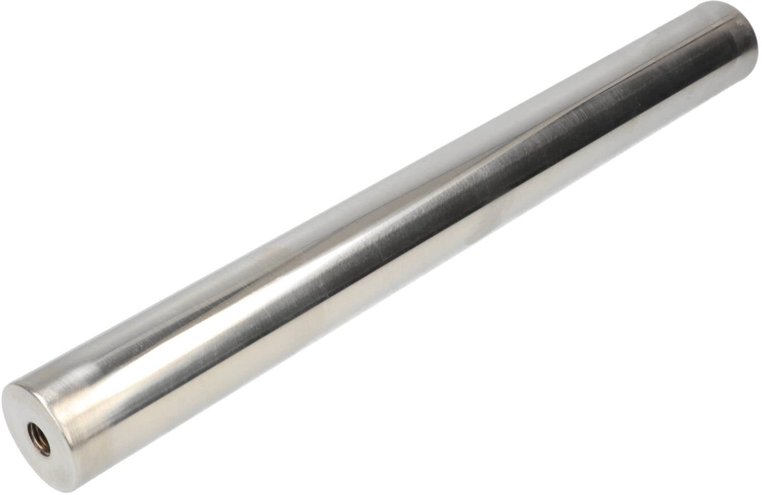 Filtermagneet Neodymium RVS Ø32 × 430 mm N42 diametraal 2× binnendraad M10
