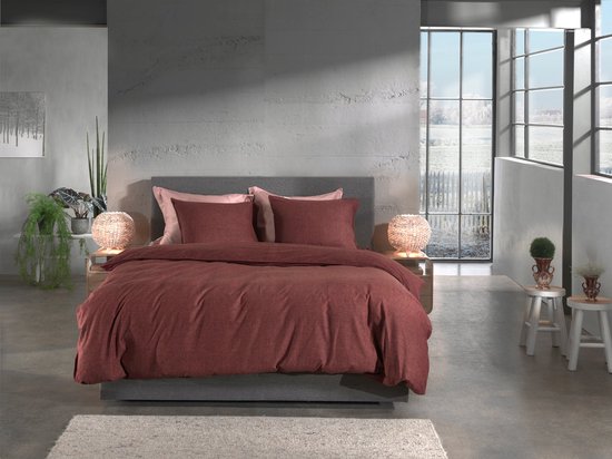 Heckettlane Franela Dekbedovertrek - Lits-jumeaux - Flanel - 240x200-220cm - Bruin van Merkloos — afbeelding 3
