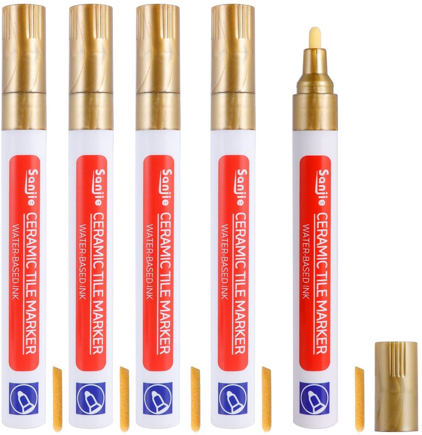Set van 5 Waterdichte Grout Pennen voor Tegelherstel