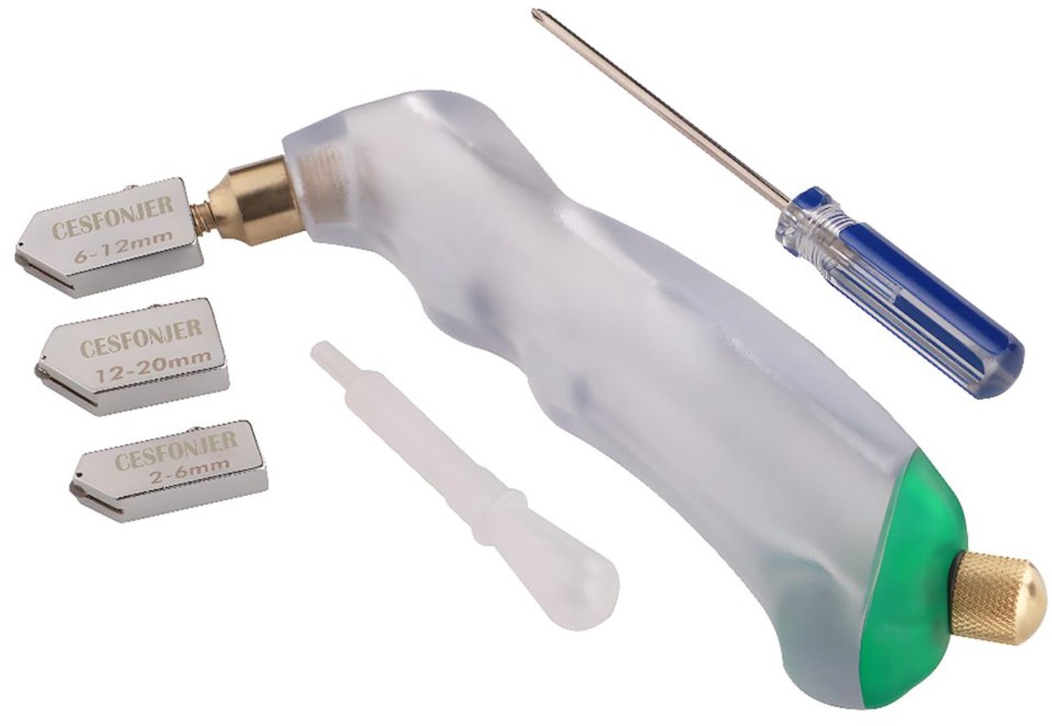Pistol Grip Glas Snijder met Vervangbare Snijwielen