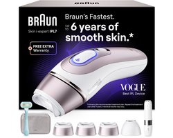 Braun IPL Smart Skin i·expert - IPL ontharingsapparaat - PL7432 - Ontharing Voor Thuis - Met Gratis App - 4 Slimme Koppen