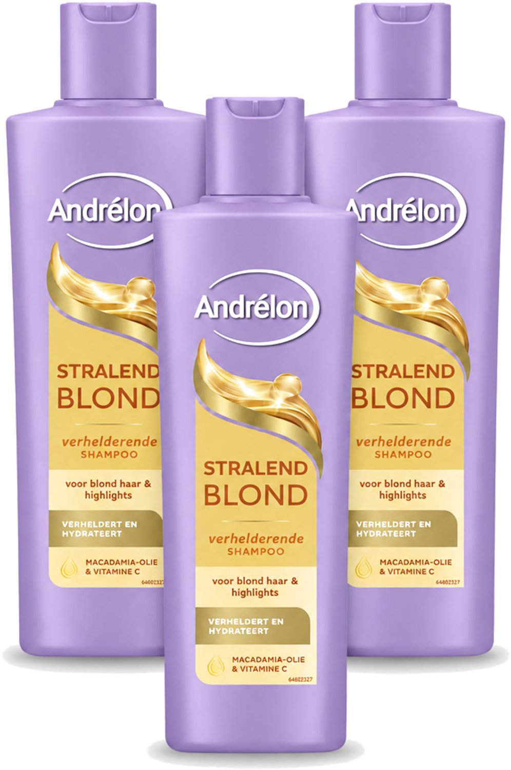 3 x Andrélon – Shampoo – Stralend Blond – 250 ml - Voordeelverpakking - 3 stuks