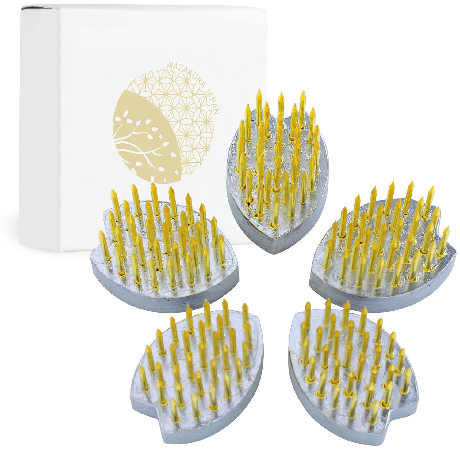 Set van 5 Kenzan voor Ikebana Bloemschikken