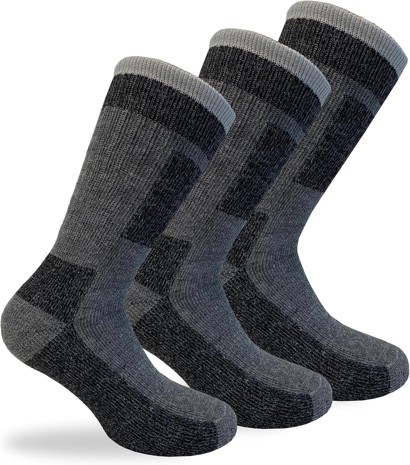 NOLOGO Wollen Wandelsokken Thermisch & Anti-Slip Heren/Dames Grijs