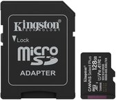 KINGSTON - Kingston Technology 128GB microSDXC Canvas Select Plus Gen3 150MB/s A1 kaart + adapter - SDCS3128GB