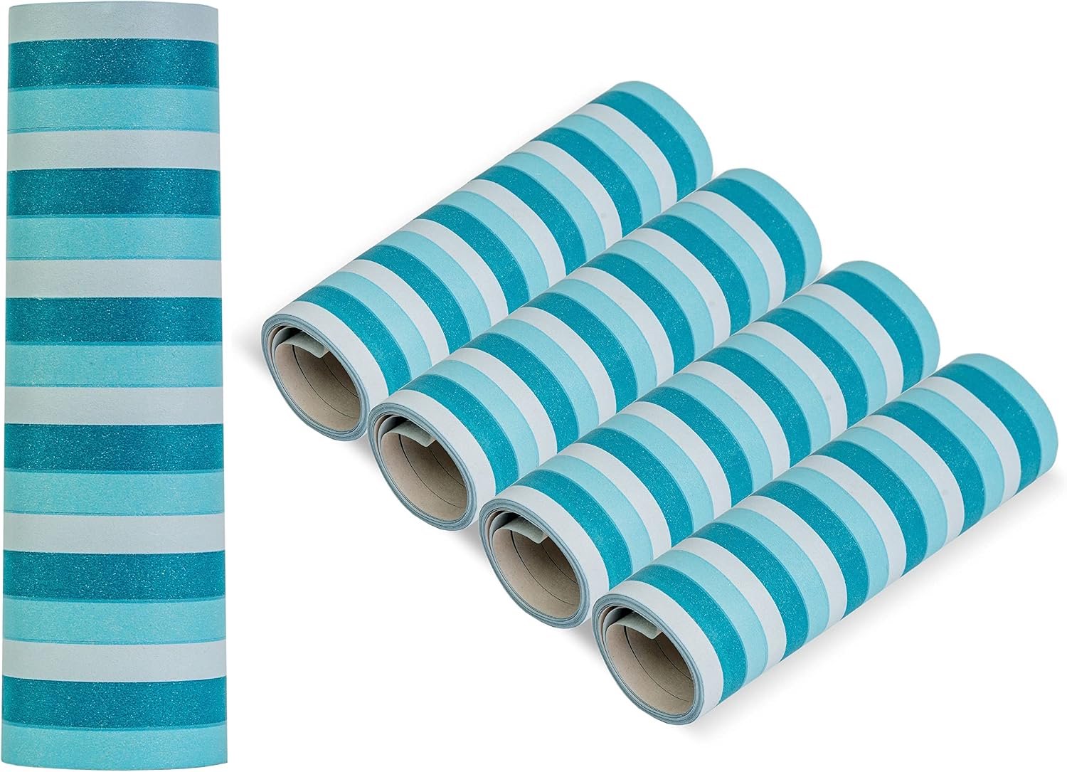 Turquoise Papieren Streamers Set - 5 Rollen voor Feestdecoratie