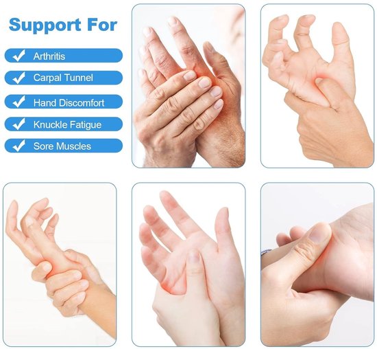Arthritis Handschoenen voor Pijnverlichting - Ademend, Comfortabel en Vingerloos Ontwerp voor Ondersteuning en Warmte (L) — afbeelding 3