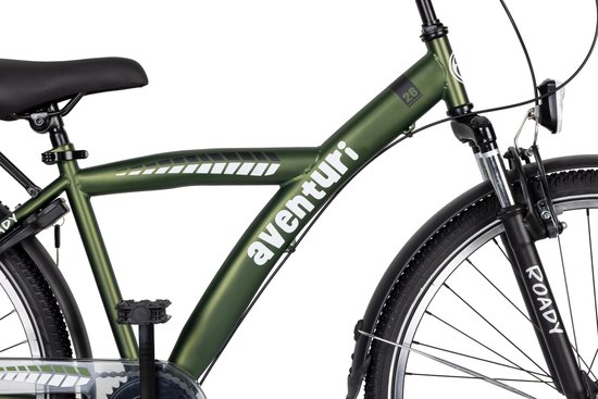 Aventuri Roady 3.0 Jongensfiets 26 Inch - Kinderfiets voor 10 tot 14 Jaar - 3 Versnellingen - Donkergroen — afbeelding 2