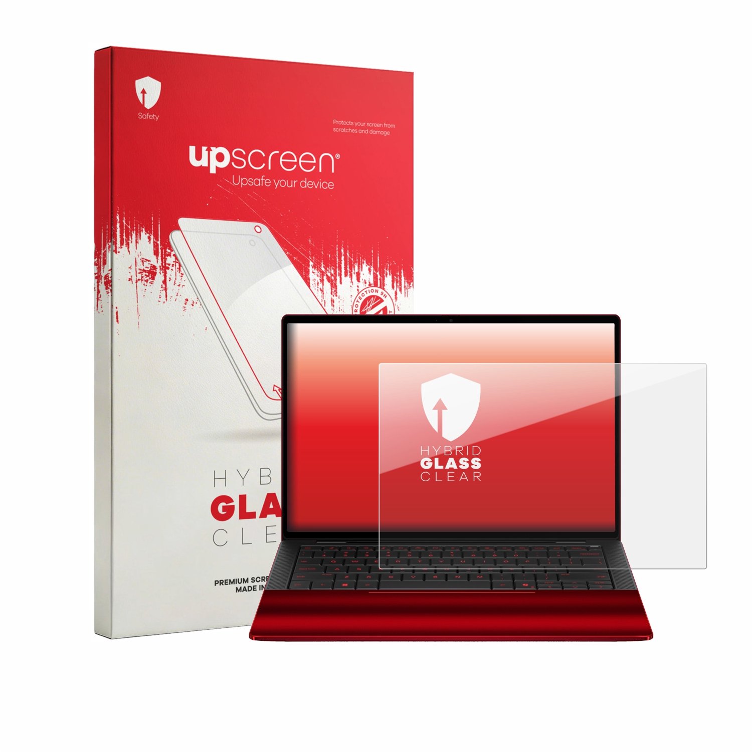 upscreen - Screenprotector voor HP Scuderia Ferrari Notebook - Folie Beschermfolie Beschermglas transparant