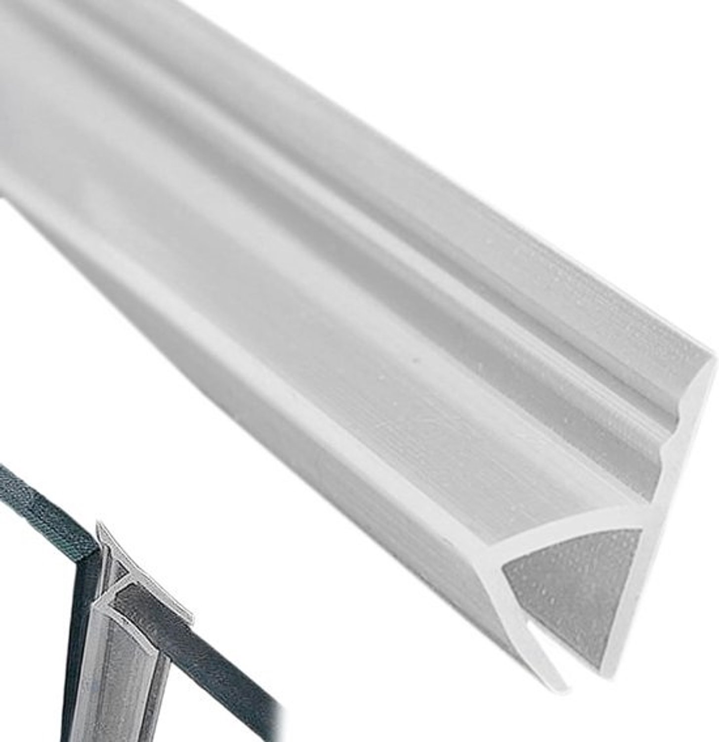 Douchedeur Afdichtingsstrip - Badkamer Strip - Waterdicht Maken - H-vormig siliconenrubber - 300 cm - Transparant