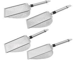Aardezeef voor de tuin - Grondzevenset - Tuinonderhoud - 4 verschillende maten - 28.5 cm - Zilver