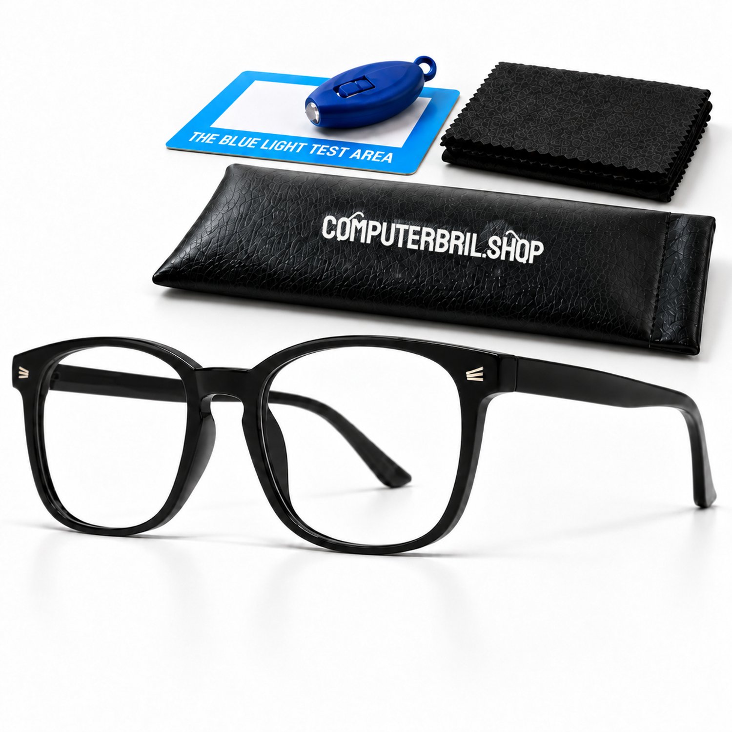 Blauw Licht Bril Zonder Sterkte 0.00 - Computerbril - Beeldschermbril - Blue Light Glasses - PC Bril - Zwart