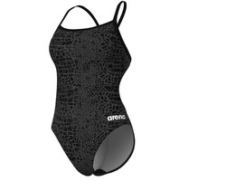 Arena Badpak Challenge Back Snake Skin Zwart