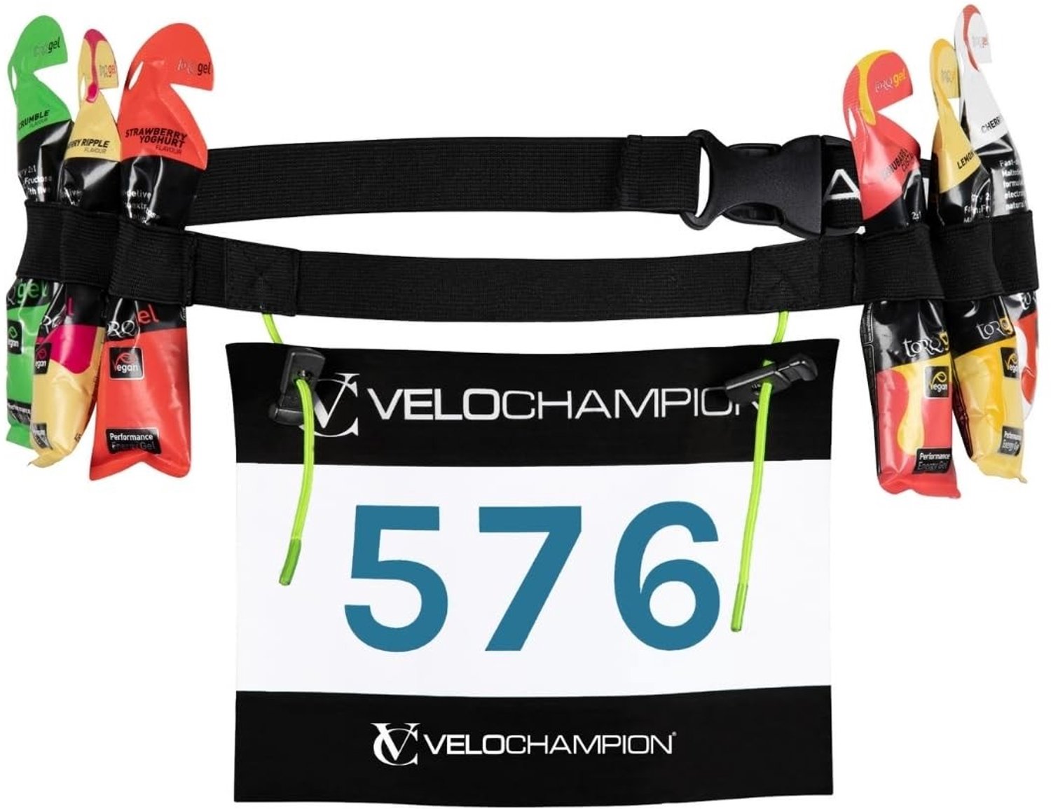 Triatlon Gelgordel met Startnummerclips - Ideaal voor Sporters
