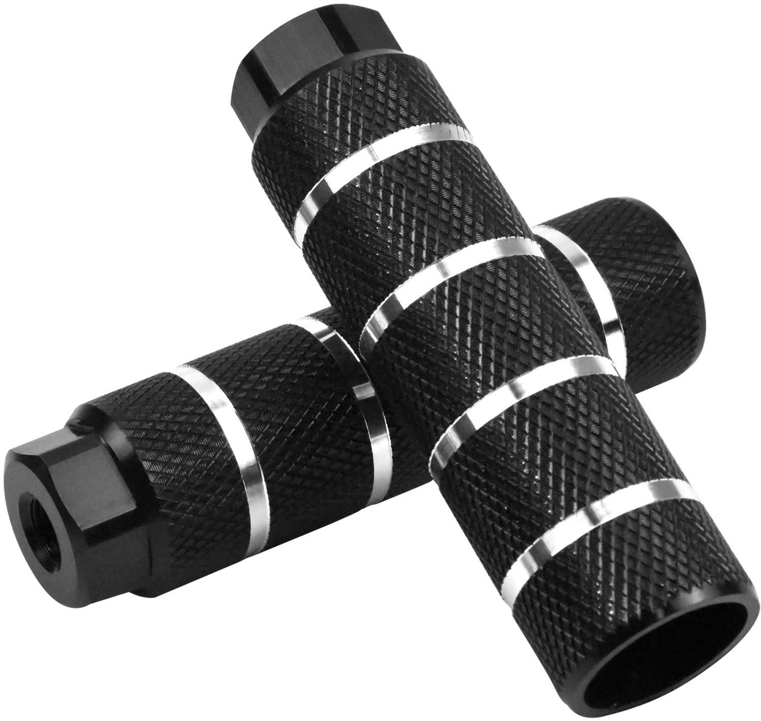 Voetsteunen Aluminium - Antislip - 110mm/35mm - Geschikt voor Fiets - Draagkracht ≤ 100 kg - Set van 2 Stuks - Fietspinnen