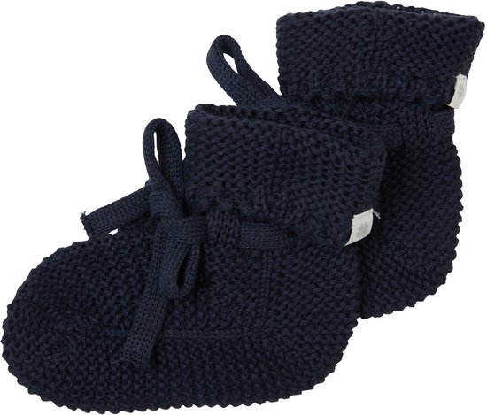 Noppies - Geschenkverpakking - Gebreide slofjes Nelson - 2paar - Rose smoke - Navy - Baby 0-12mnd - Biologische katoen - Giftset - Cadeaudoosje - Newborn - Kraamcadeau - Babyshower — afbeelding 3